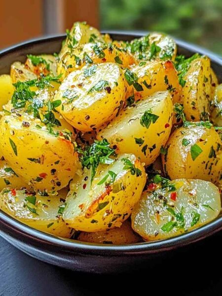 Greek Lemon Potatoes .